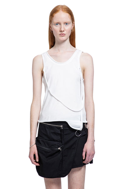 HELMUT LANG WOMAN WHITE T-SHIRTS & TANK TOPS