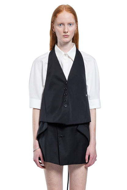 HELMUT LANG WOMAN BLACK VESTS