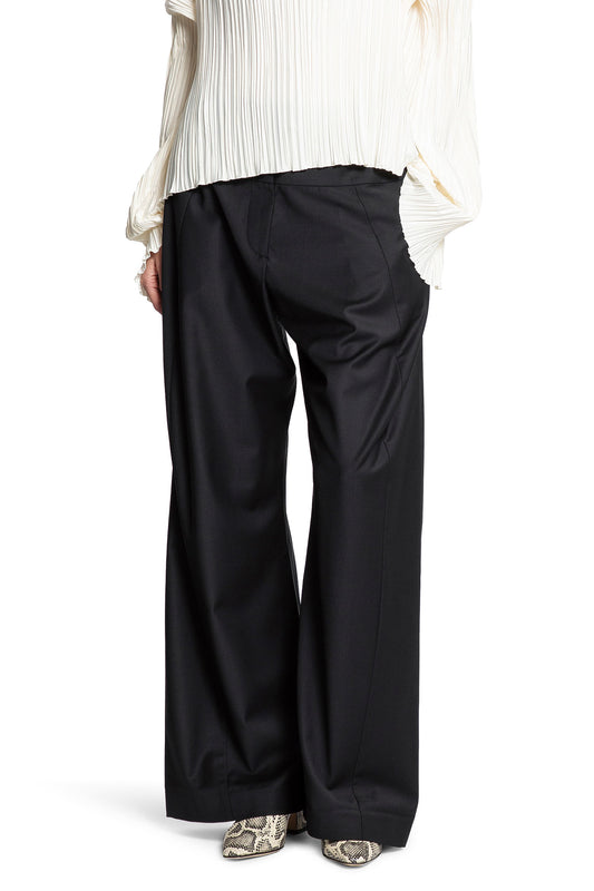 High-Rise Wool Wide Leg Pants - Antonioli.eu