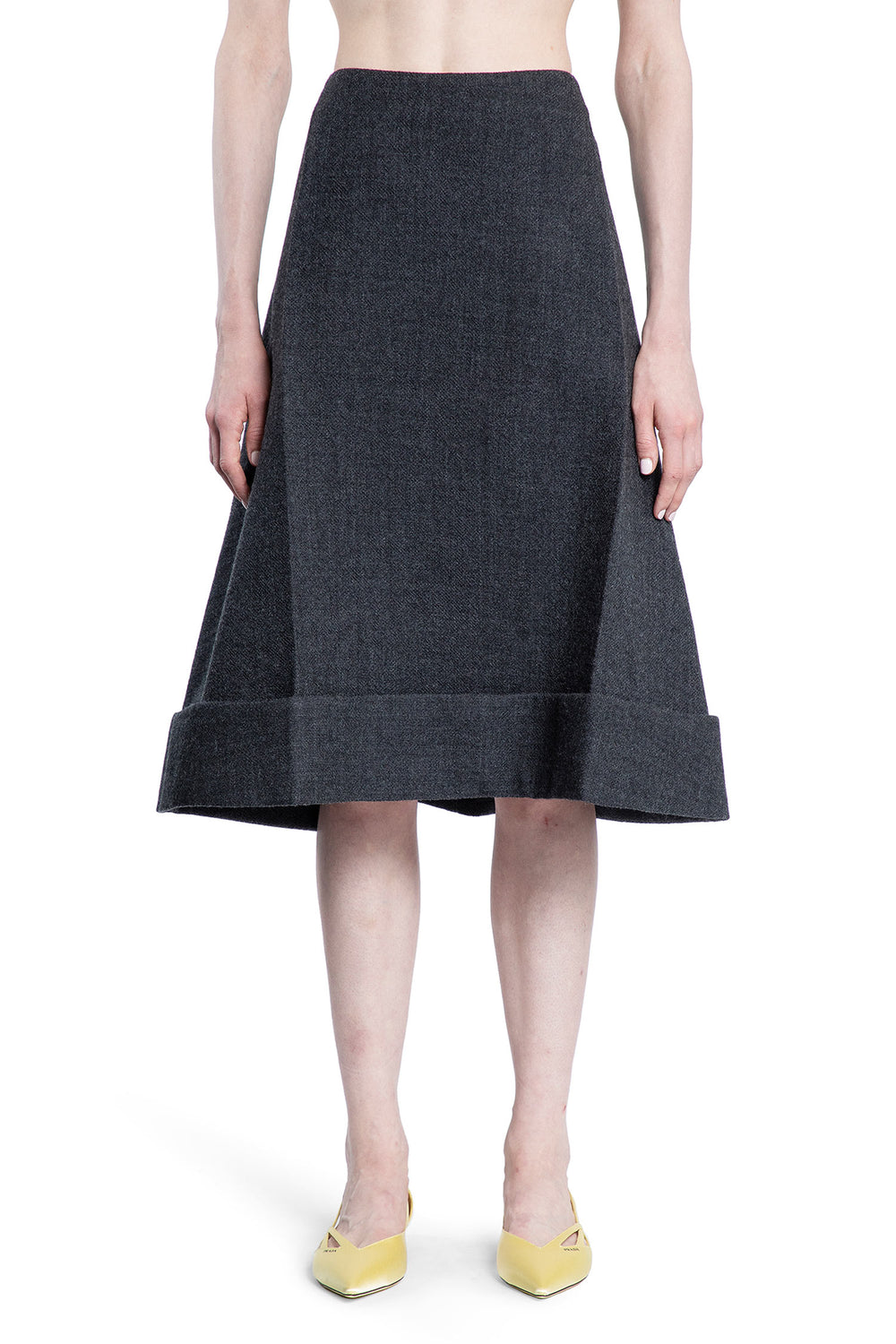 PRADA WOMAN GREY SKIRTS