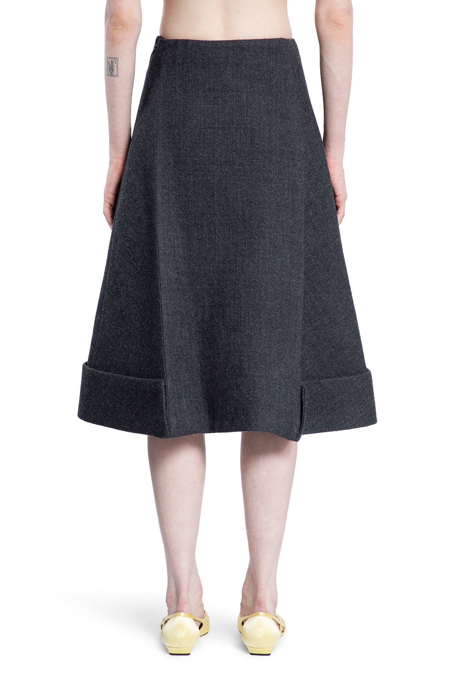 PRADA WOMAN GREY SKIRTS