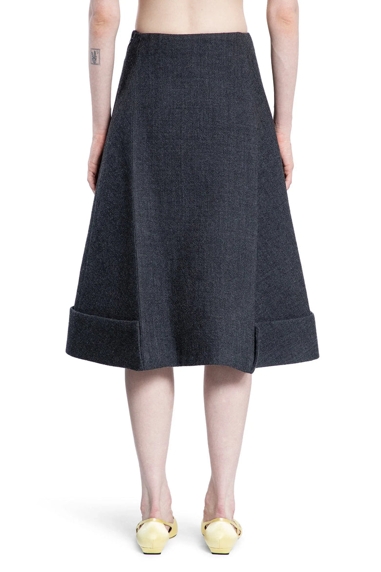 PRADA Vintage-look rush stitch midi-skirt woman