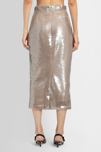 PRADA WOMAN GREY SKIRTS