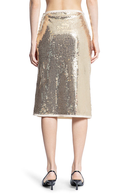 PRADA WOMAN GOLD SKIRTS