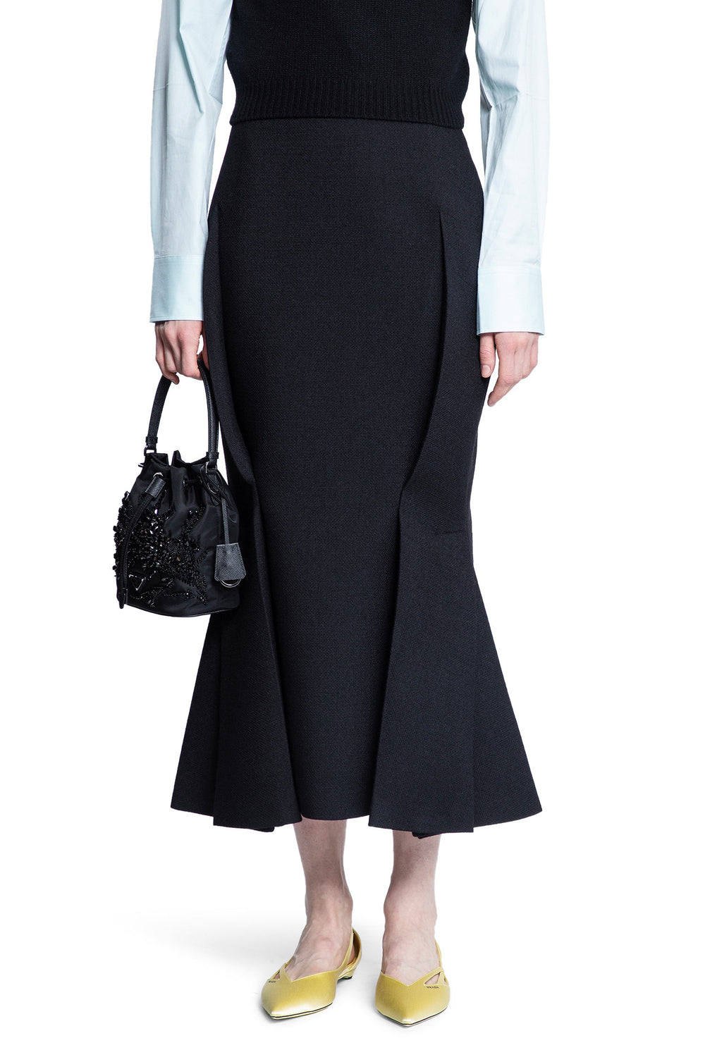 PRADA WOMAN BLACK SKIRTS