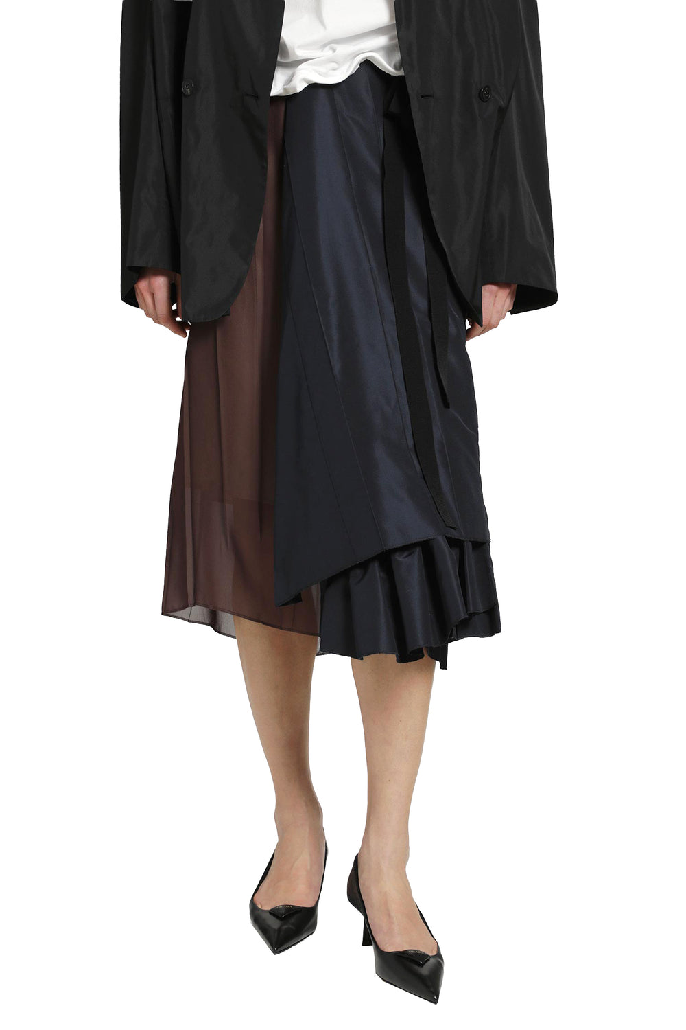 PRADA Faille Patchwork Skirt woman