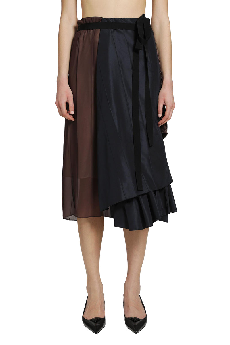 PRADA Faille Patchwork Skirt woman