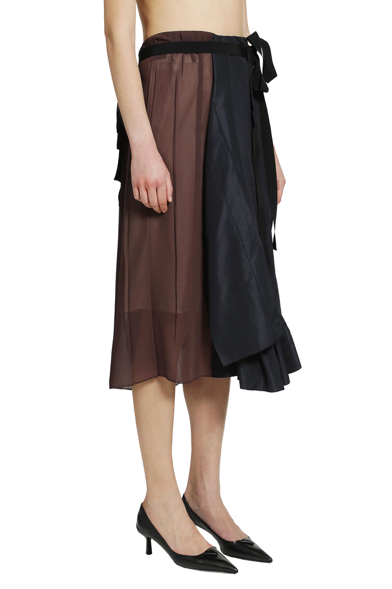 PRADA Faille Patchwork Skirt woman