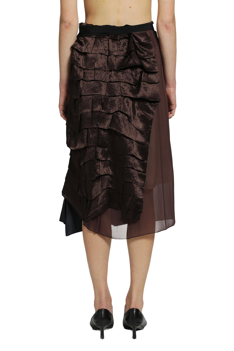 PRADA Faille Patchwork Skirt woman