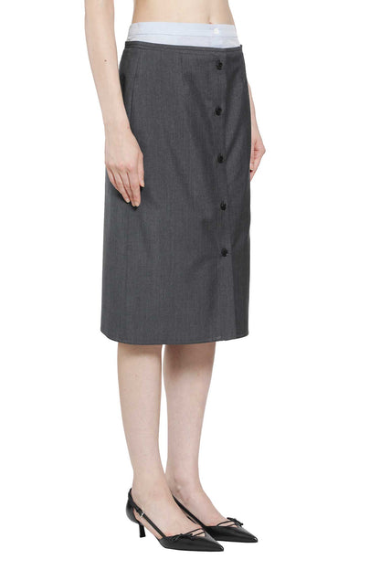 Layered Wool Skirt