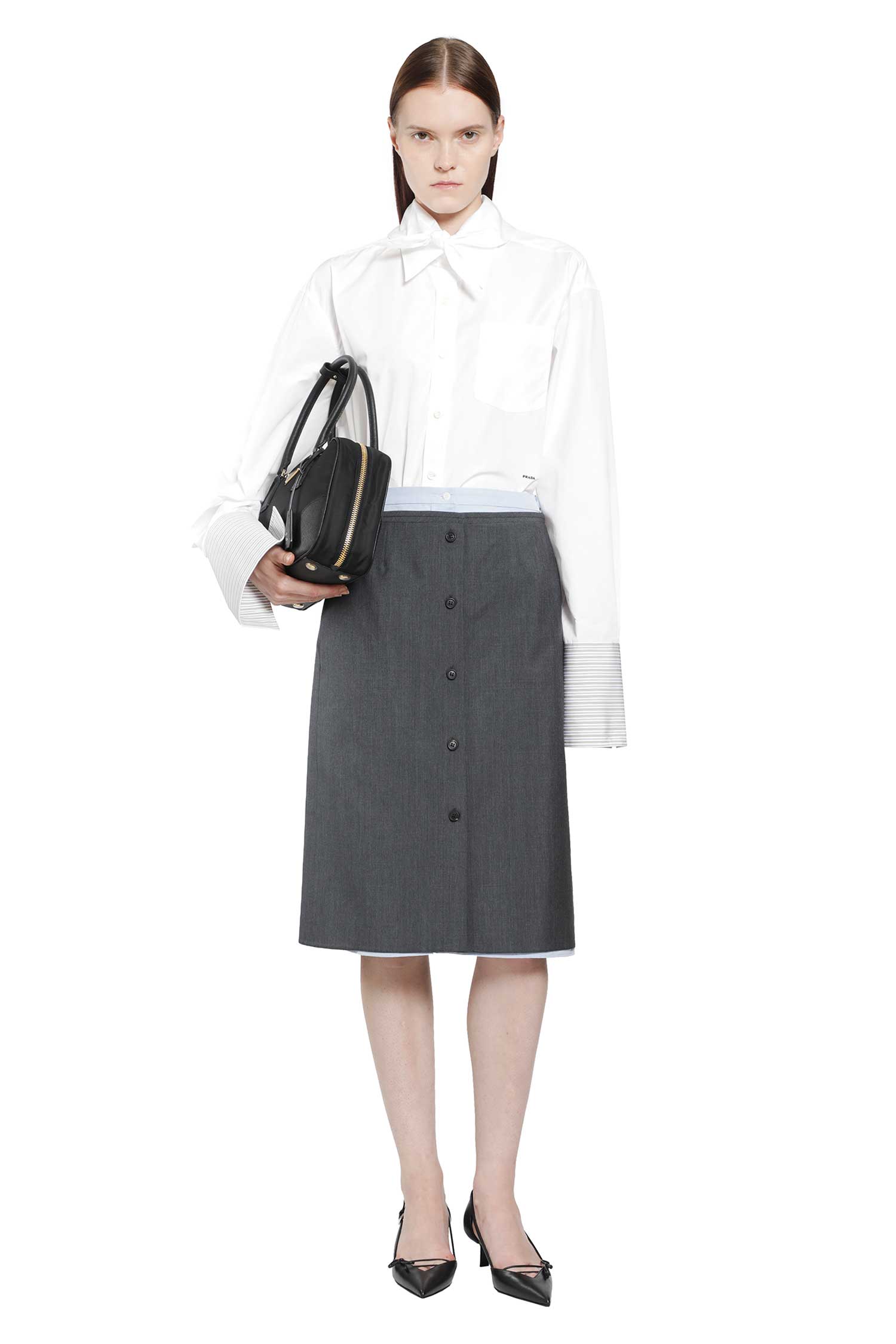 Layered Wool Skirt