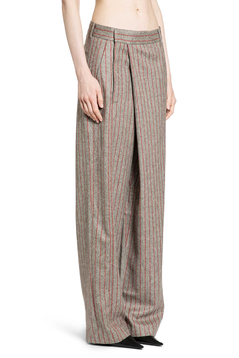 Deconstructed Pinstriped Pants