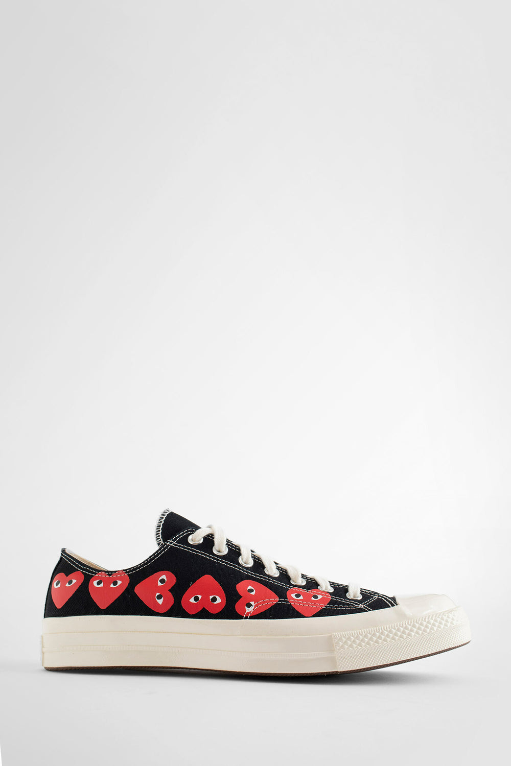 COMME DES GARCONS PLAY UNISEX BLACK SNEAKERS