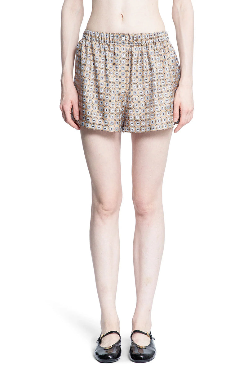 Printed Silk twill Shorts - Antonioli.eu