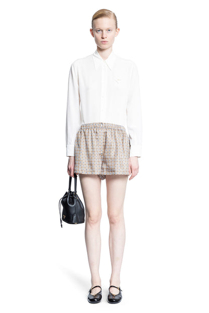 PRADA WOMAN BEIGE SHORTS