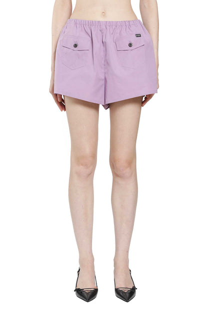 Cotton Poplin Mini Shorts