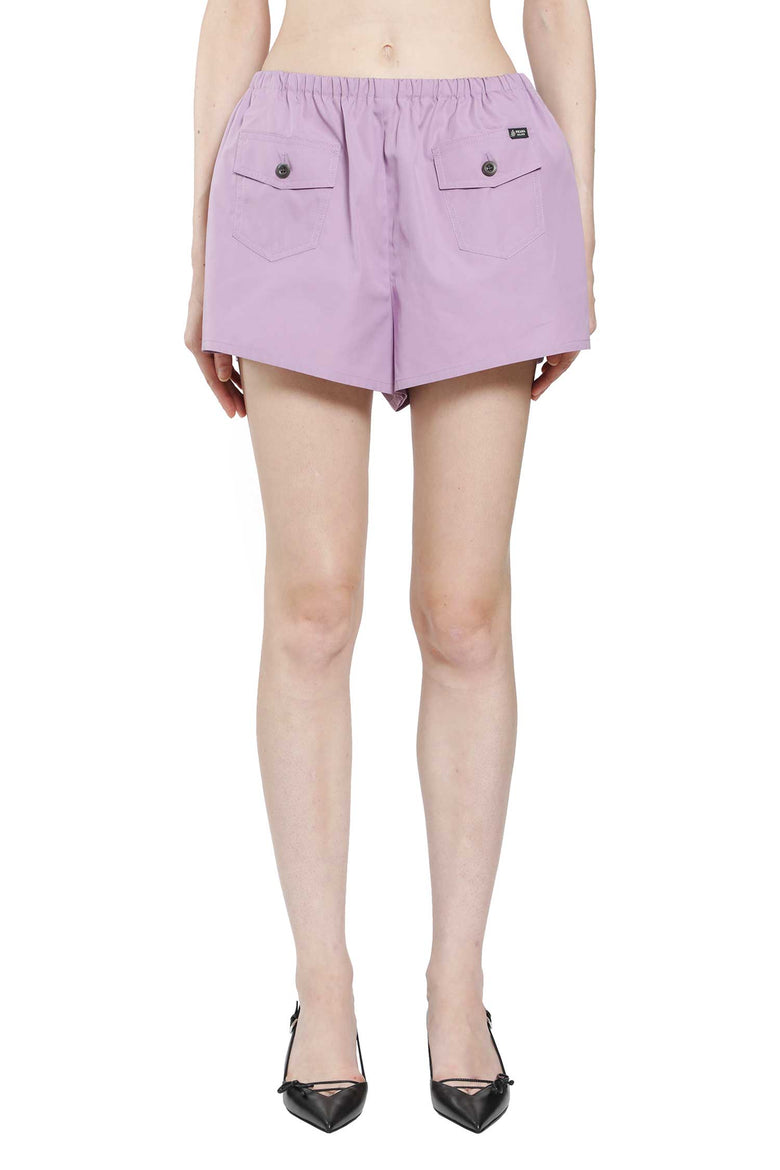 
              PRADA Cotton Poplin Mini Shorts woman
            