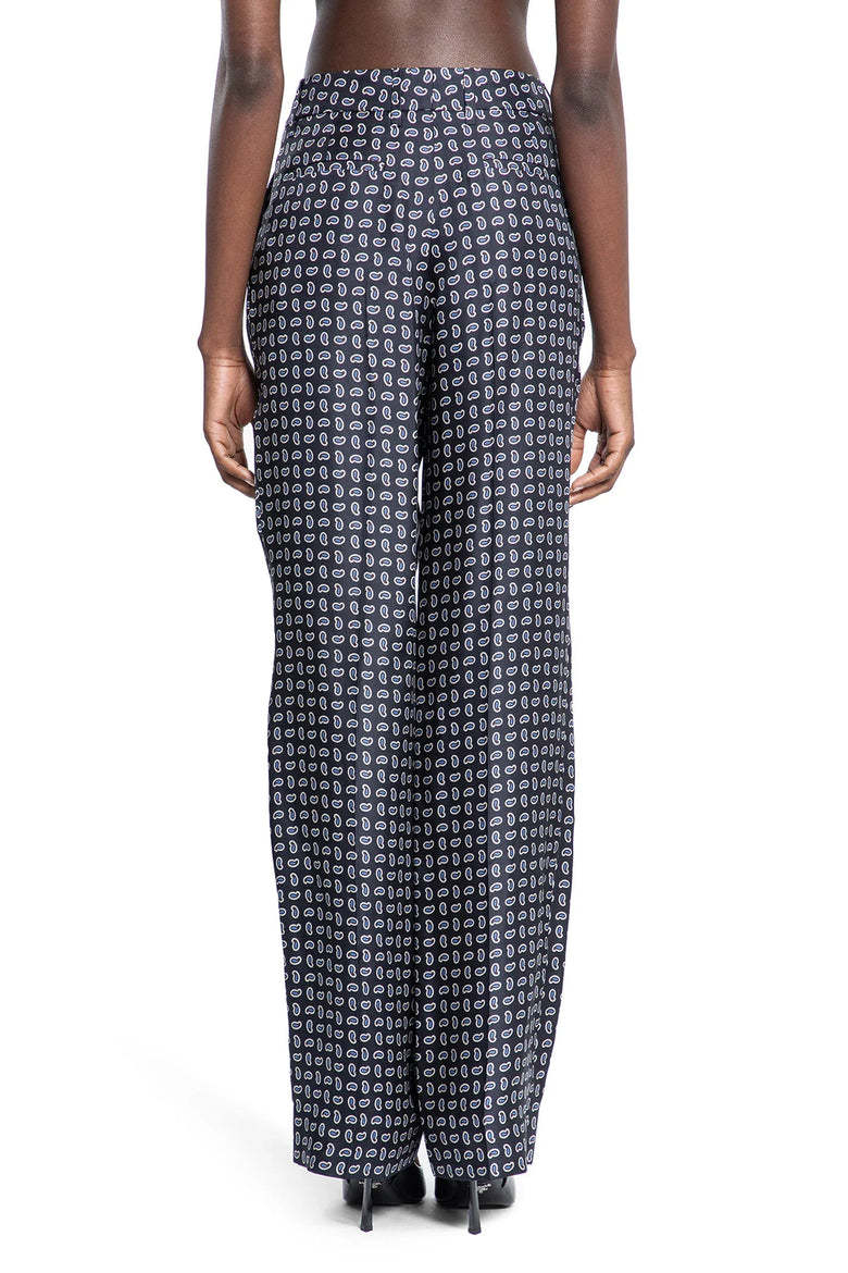 PRADA Paisley silk trousers woman