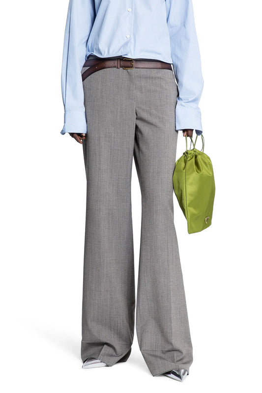 Technical Wool Pants with Printed Belt - Antonioli.eu