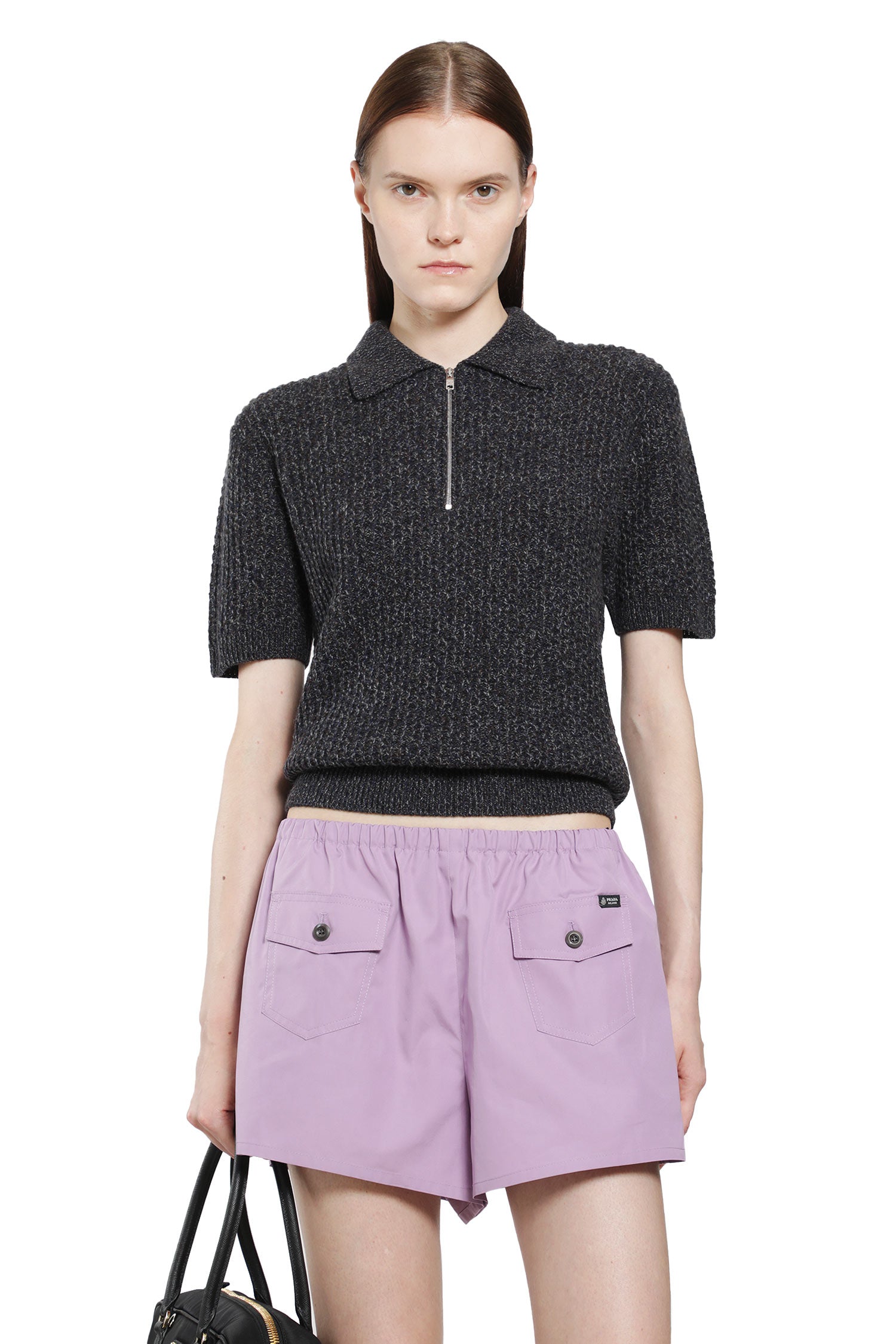 Wool Cashmere Knit Polo
