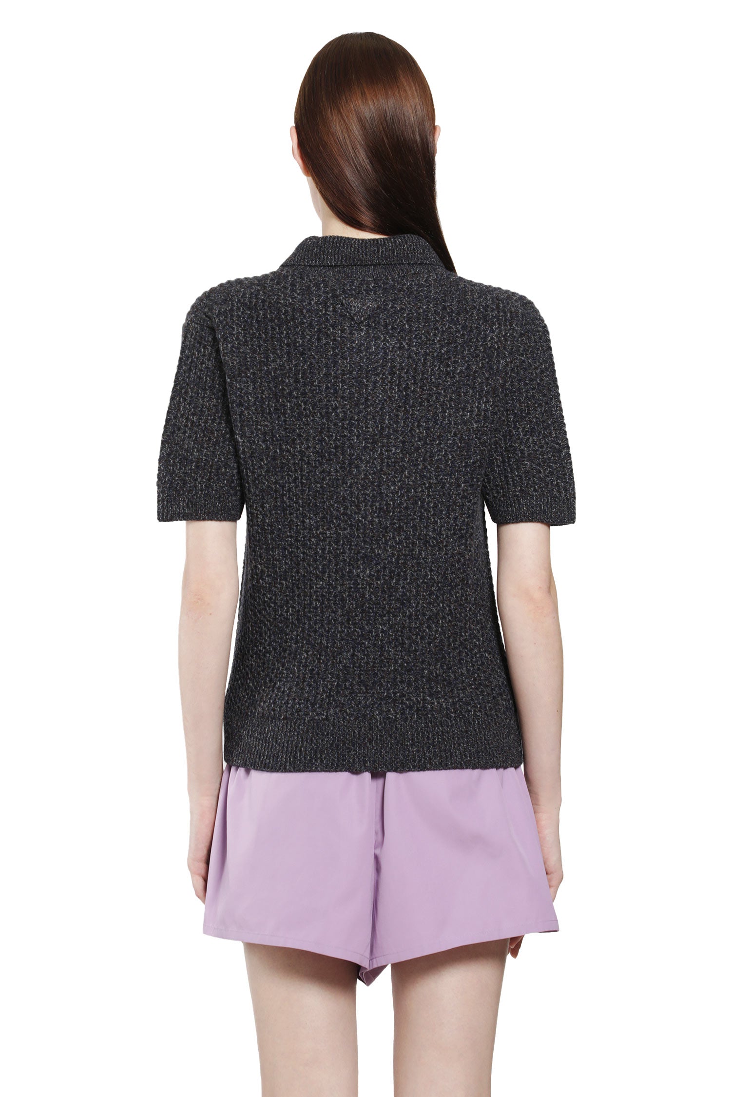 Wool Cashmere Knit Polo