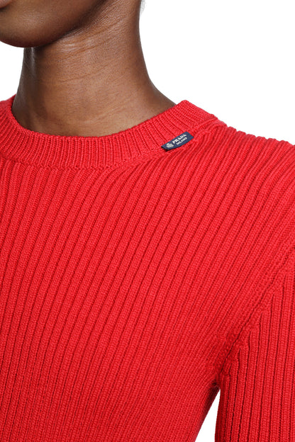 Rib-knit Crewneck Top