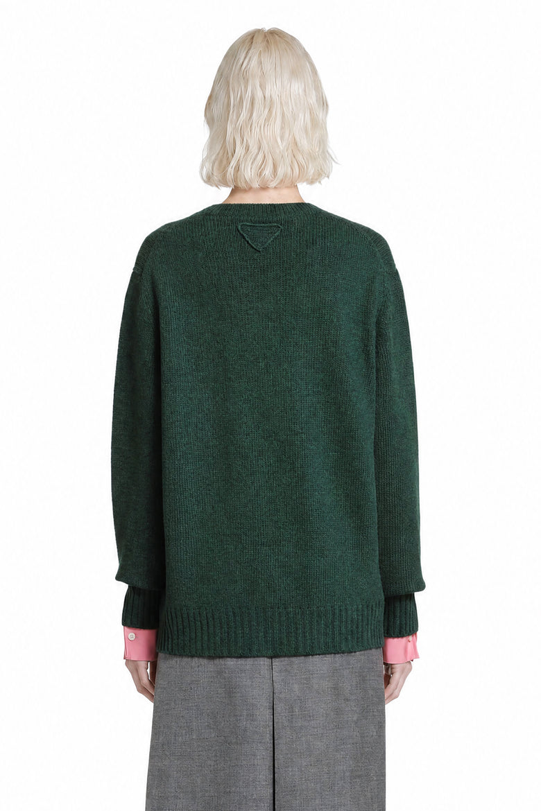 PRADA Wool and Cashmere Crewneck Sweater woman