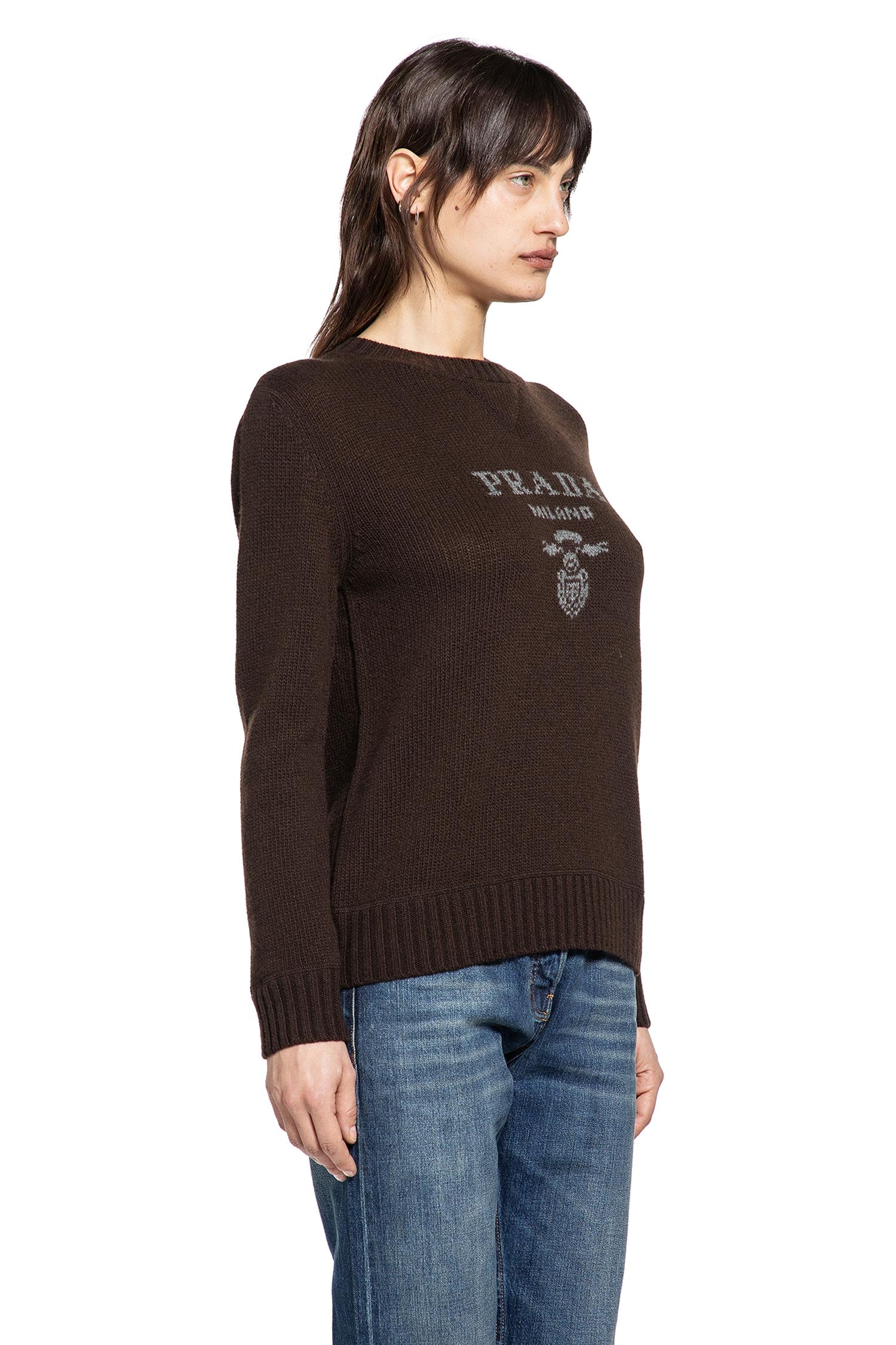 Cashmere Wool Logo Sweater