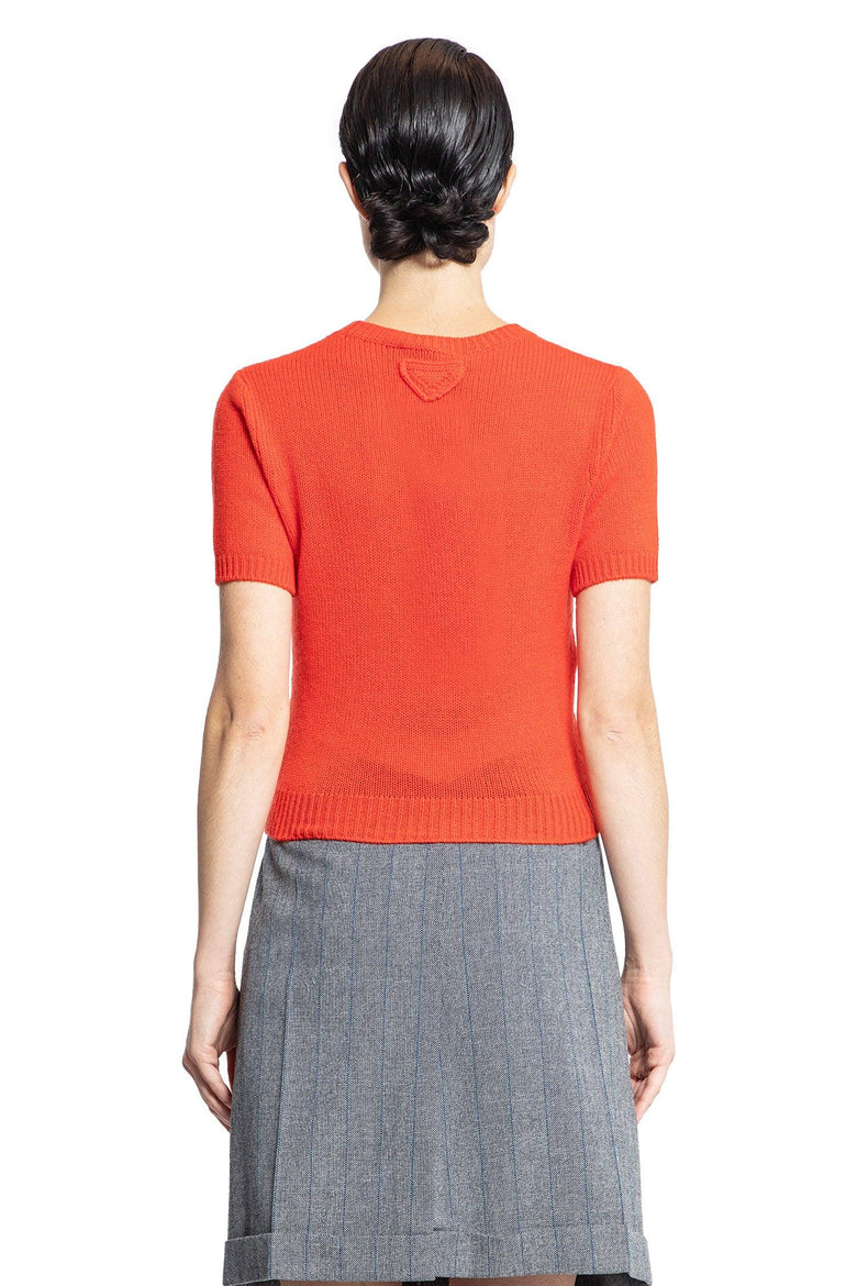 PRADA Short Sleeve Cashmere Sweater woman