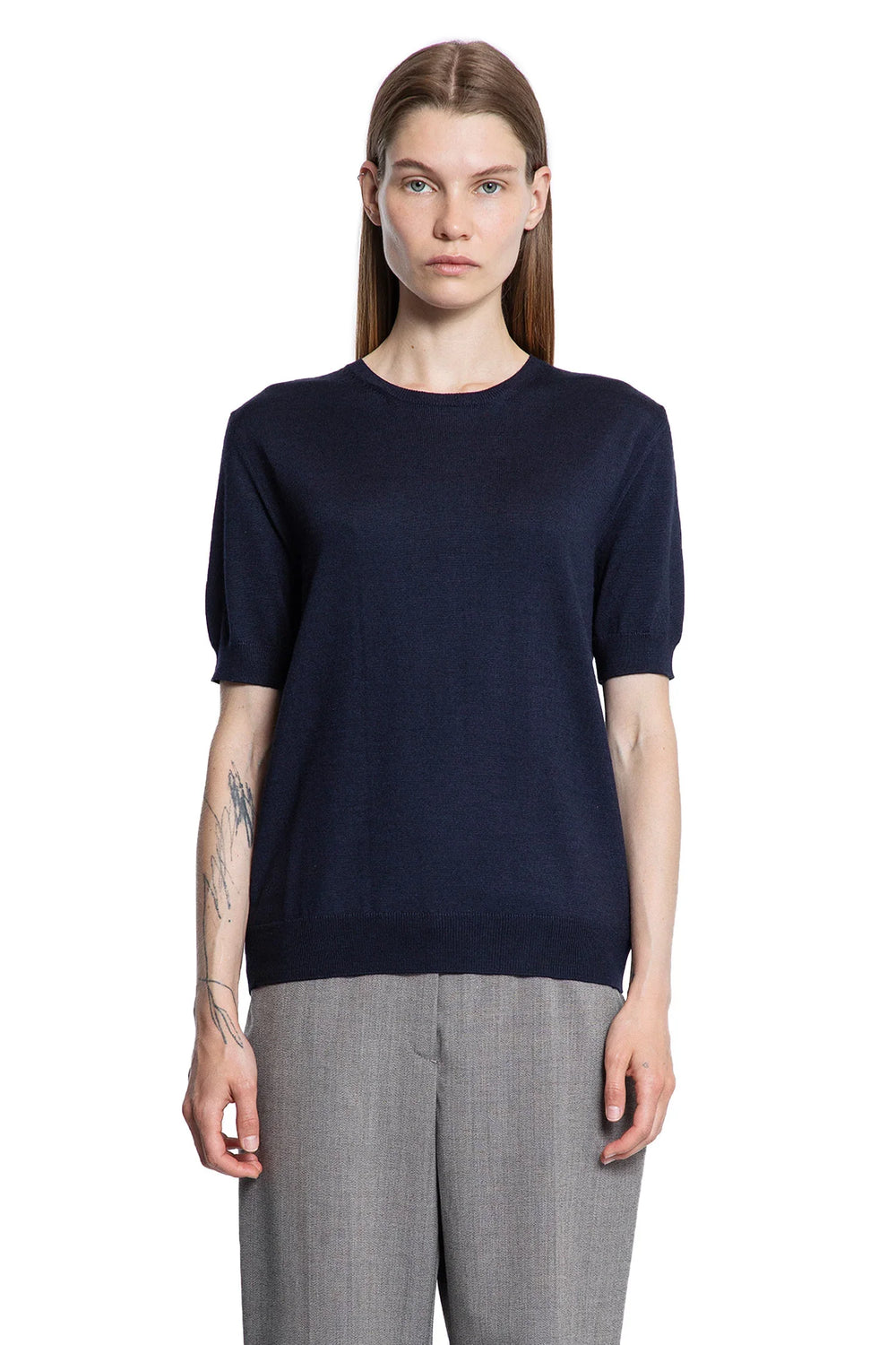 PRADA WOMAN BLUE KNITWEAR - Antonioli.eu