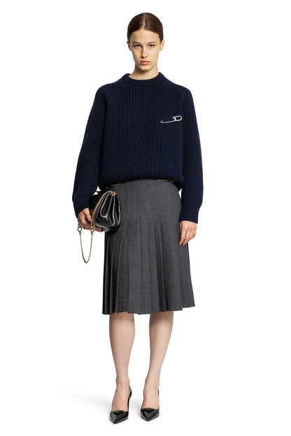 Wool Cashmere Sweater with Safety Pin