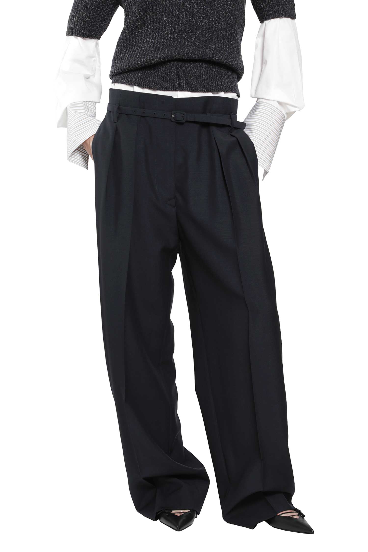 Light Wool Mohair Trousers