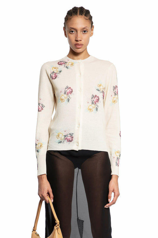 PRADA WOMAN WHITE KNITWEAR