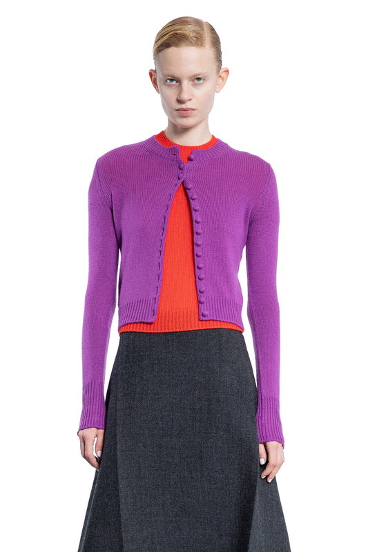 PRADA WOMAN PURPLE KNITWEAR