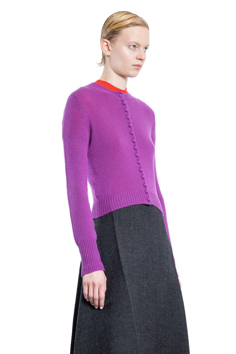 PRADA WOMAN PURPLE KNITWEAR