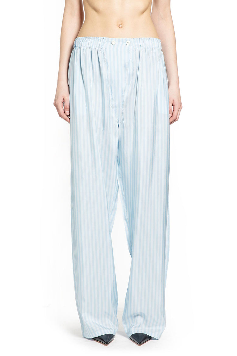 Striped Silk Pongé Pants