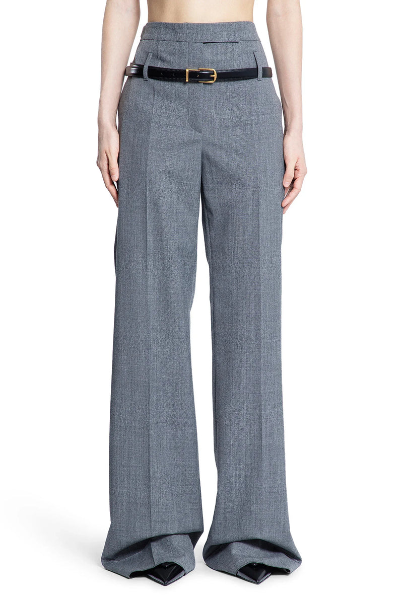 Technical Wool Pants With Belt - Antonioli.eu