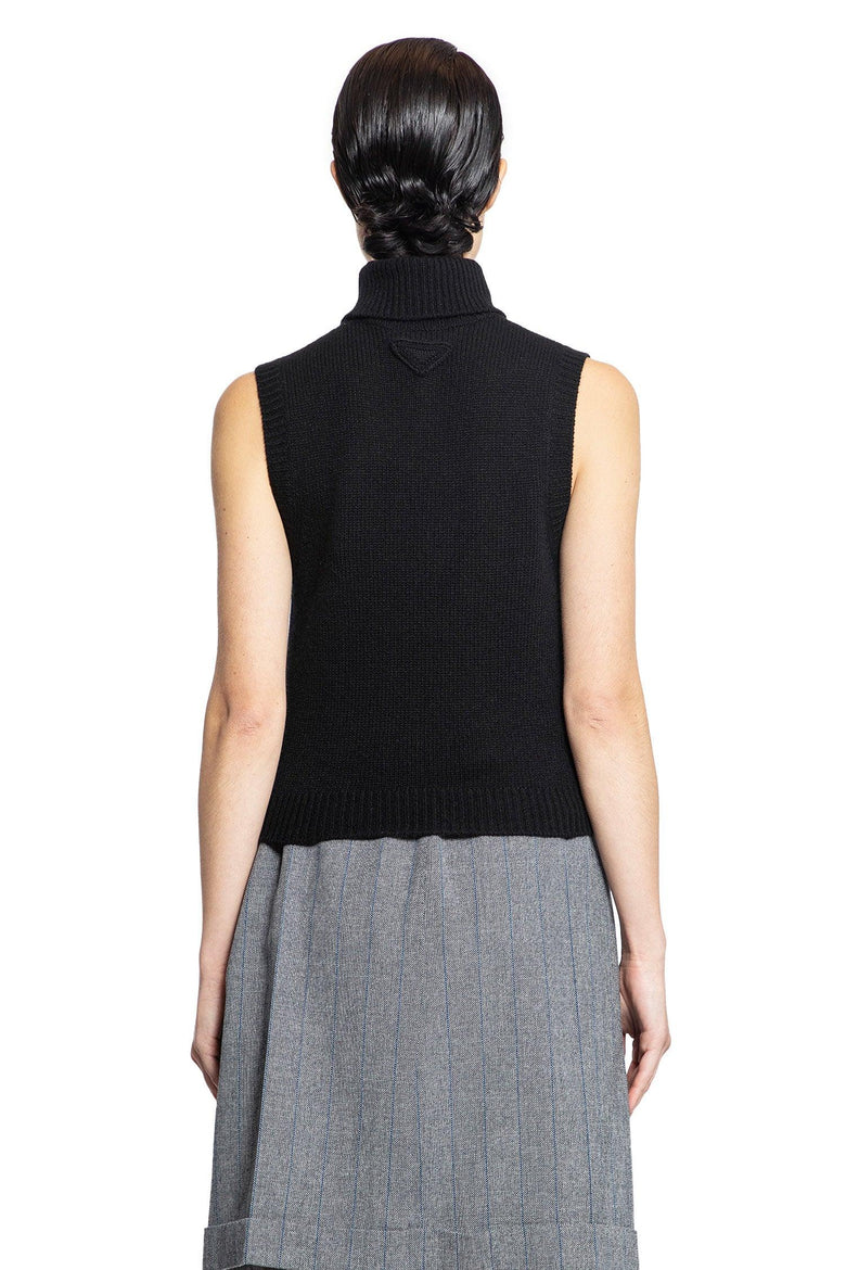 PRADA Cashmere turtleneck vest woman