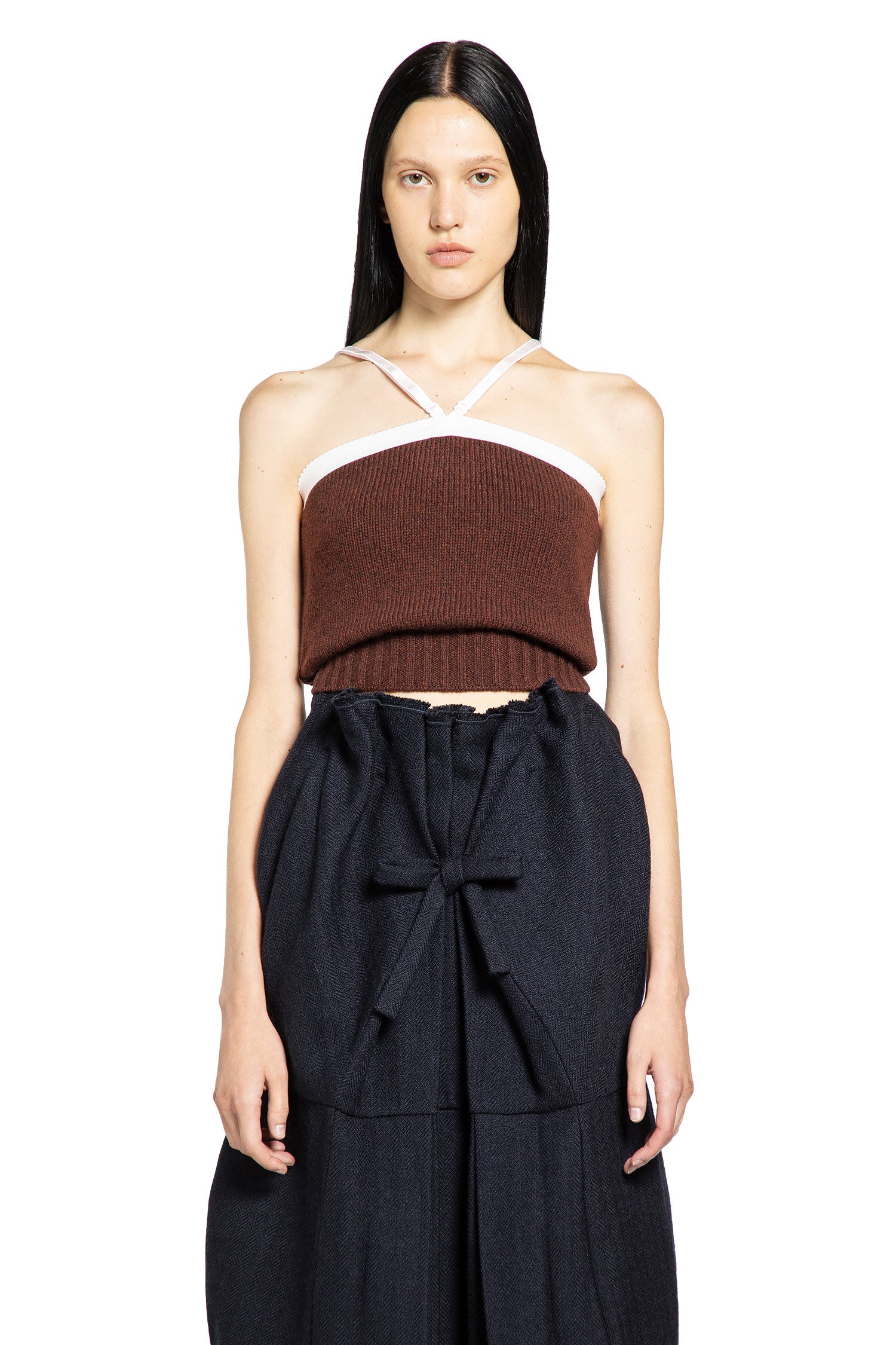 PRADA WOMAN BROWN KNITWEAR - Antonioli.eu