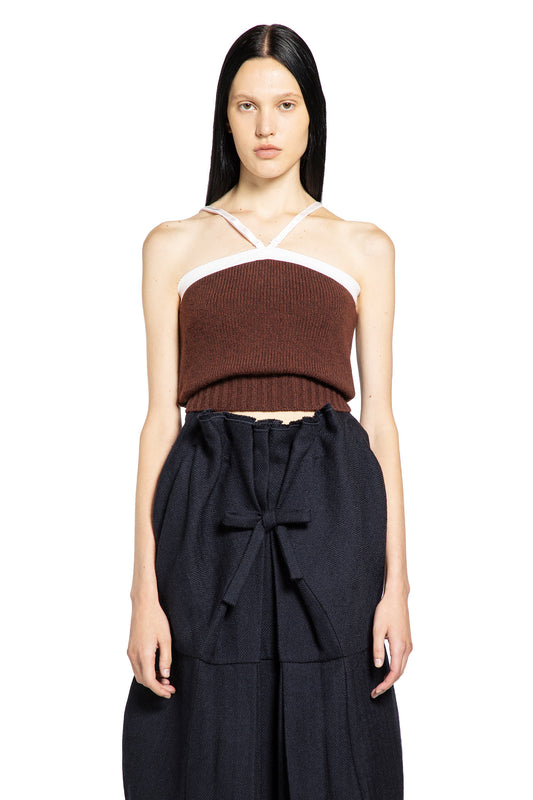 PRADA WOMAN BROWN KNITWEAR - Antonioli.eu
