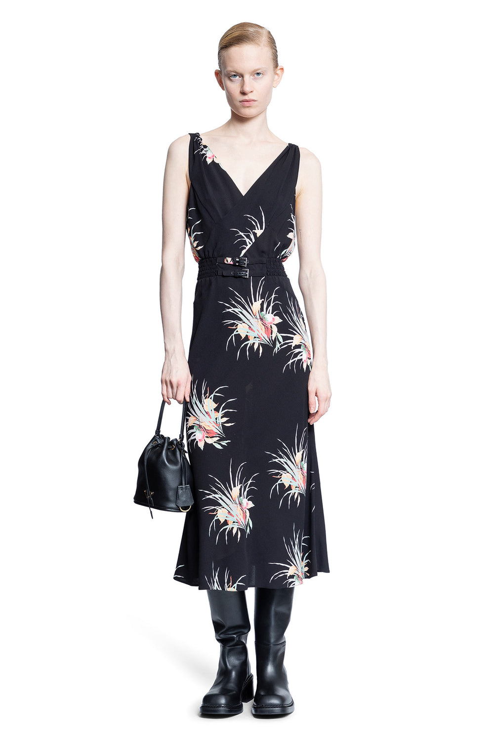 PRADA WOMAN BLACK DRESSES