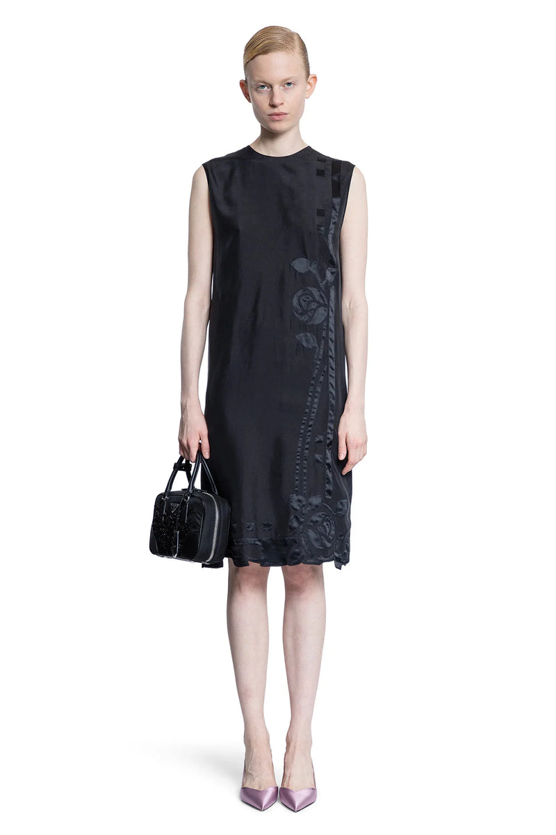 Habotai Embroidery Dress - Antonioli.eu