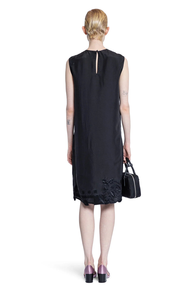 Habotai Embroidery Dress - Antonioli.eu
