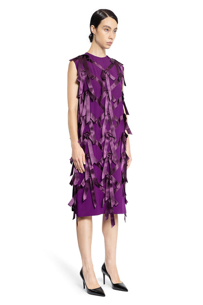 PRADA WOMAN PURPLE DRESSES