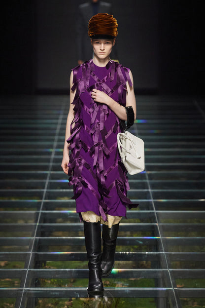 PRADA WOMAN PURPLE DRESSES