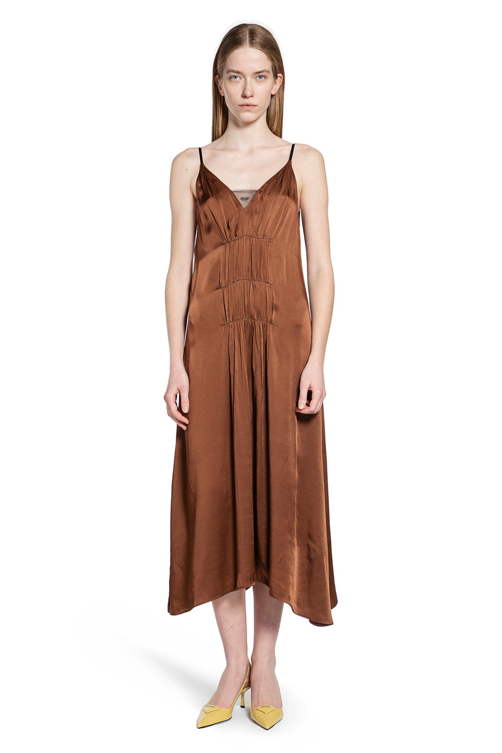 PRADA Crepe Satin Dress woman