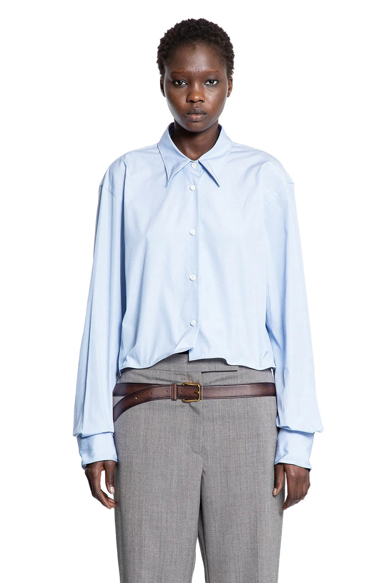 Ruffled Cotton Shirt - Antonioli.eu