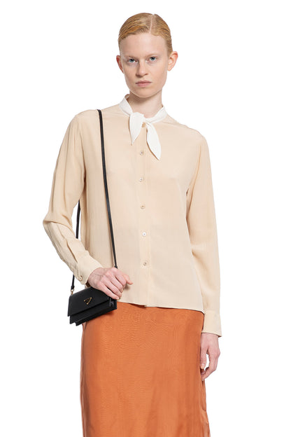 PRADA WOMAN OFF-WHITE SHIRTS