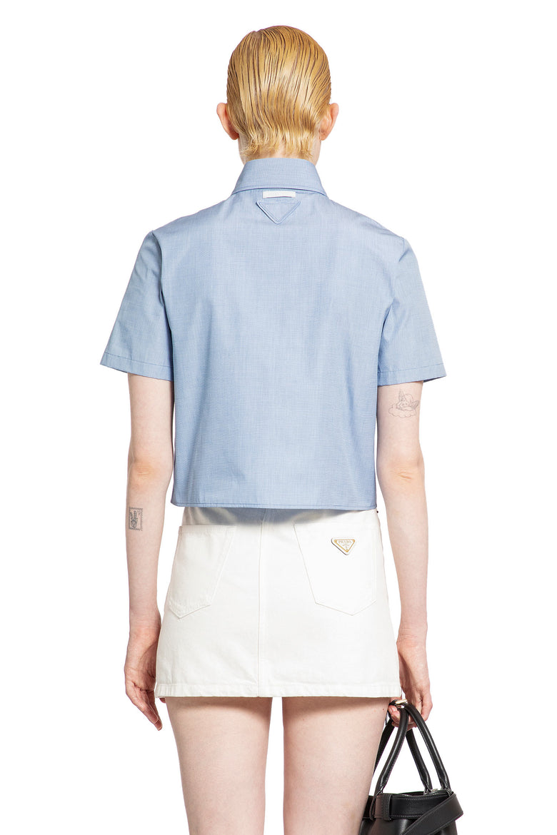 PRADA WOMAN BLUE SHIRTS