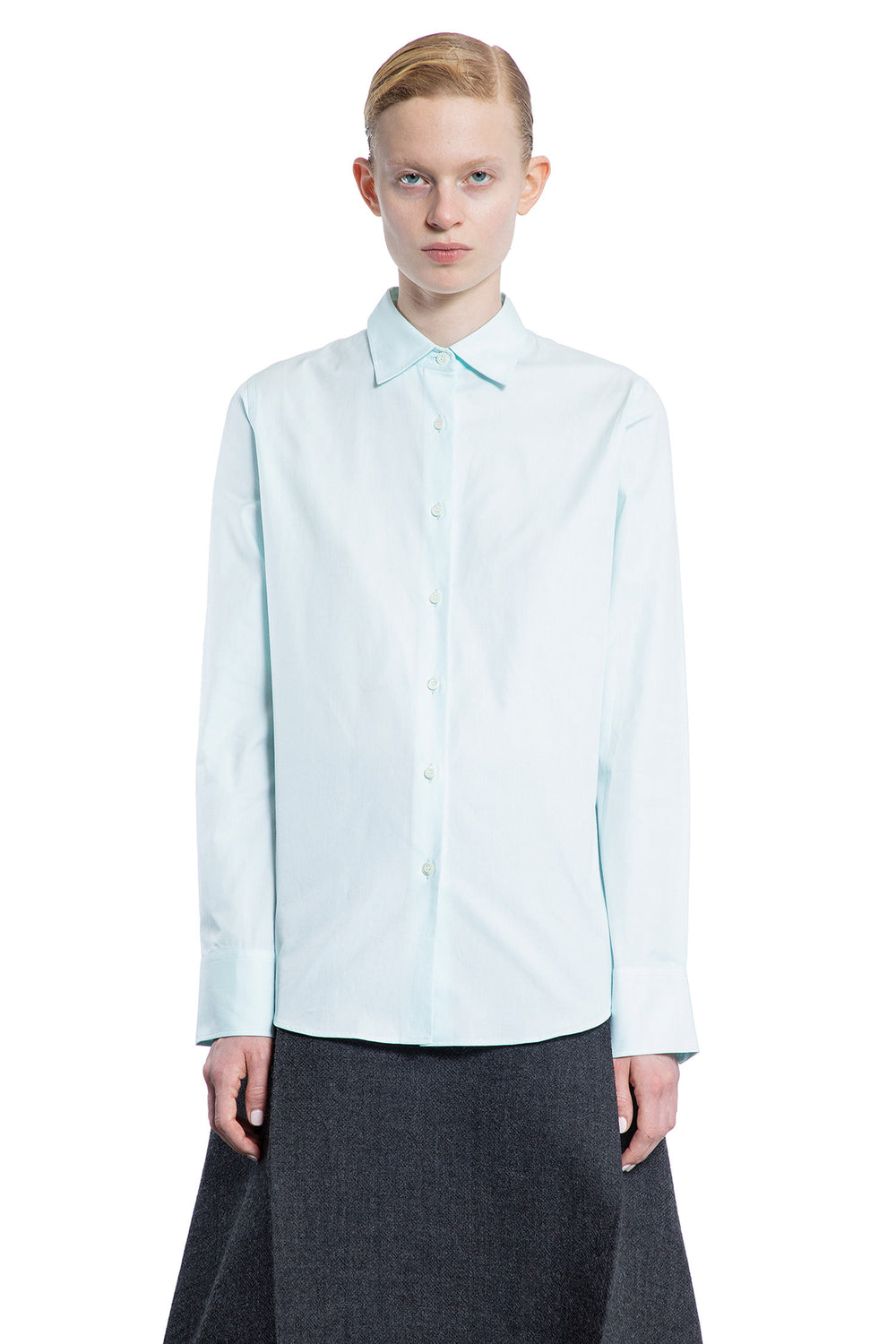 PRADA WOMAN BLUE SHIRTS